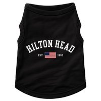 Hilton Head South Carolina Us Flag Vintage Souvenir Doggie Tank