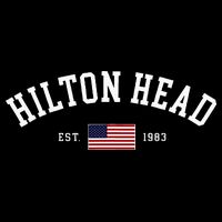 Hilton Head South Carolina Us Flag Vintage Souvenir Doggie Tank