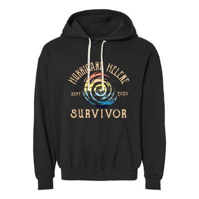 Hurricane Helene Survivor Garment-Dyed Fleece Hoodie