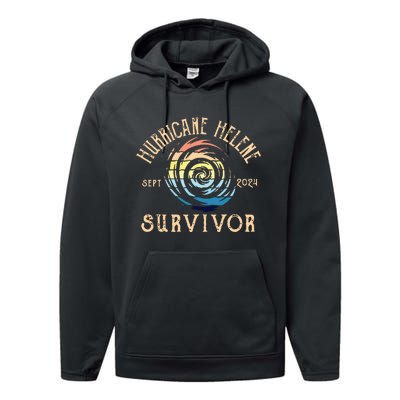 Hurricane Helene Survivor Performance Fleece Hoodie