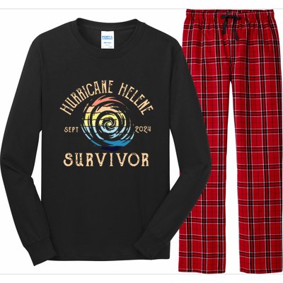 Hurricane Helene Survivor Long Sleeve Pajama Set