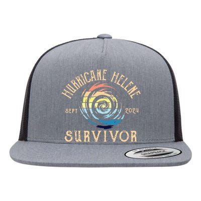 Hurricane Helene Survivor Flat Bill Trucker Hat