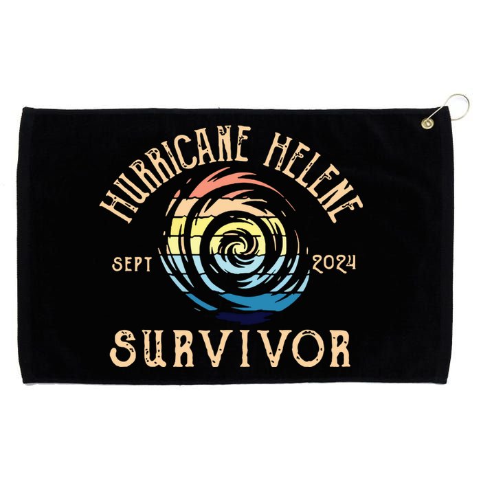 Hurricane Helene Survivor Grommeted Golf Towel