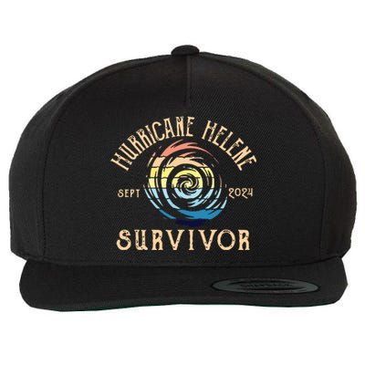 Hurricane Helene Survivor Wool Snapback Cap