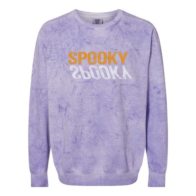 Happy Halloween Spooky Season Ideal For Halloween Colorblast Crewneck Sweatshirt