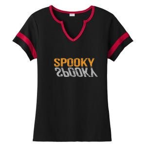 Happy Halloween Spooky Season Ideal For Halloween Ladies Halftime Notch Neck Tee