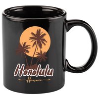 Honolulu Hawaii Sunset 11oz C Handle Ceramic Mug