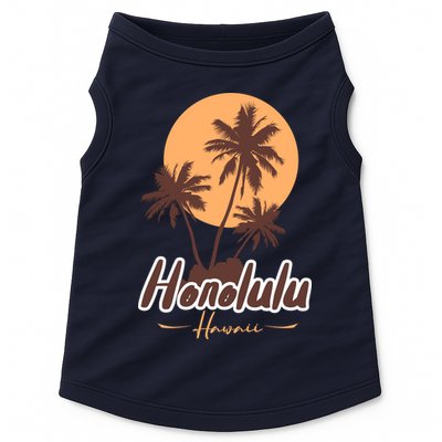 Honolulu Hawaii Sunset Doggie Tank