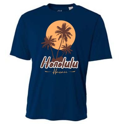 Honolulu Hawaii Sunset Cooling Performance Crew T-Shirt