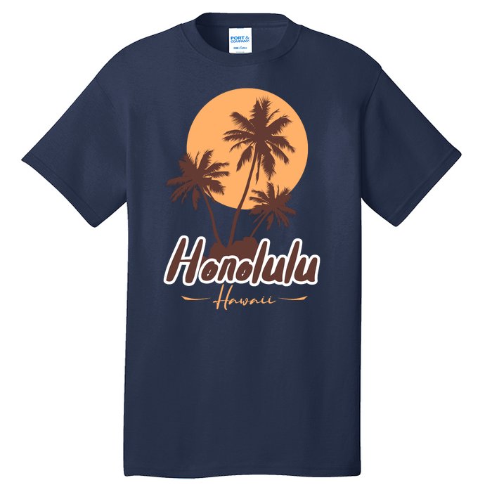 Honolulu Hawaii Sunset Tall T-Shirt