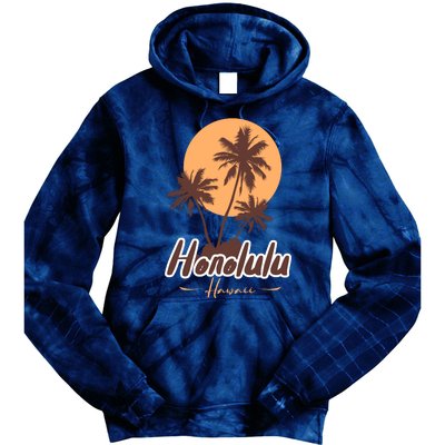 Honolulu Hawaii Sunset Tie Dye Hoodie