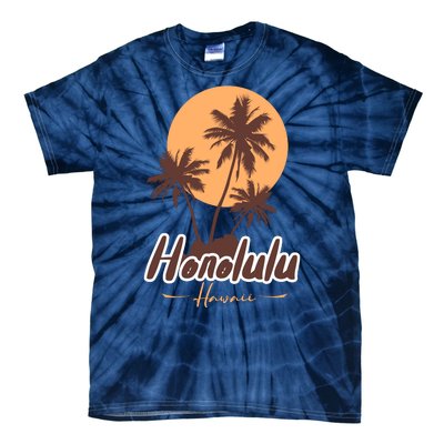 Honolulu Hawaii Sunset Tie-Dye T-Shirt