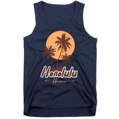 Honolulu Hawaii Sunset Tank Top