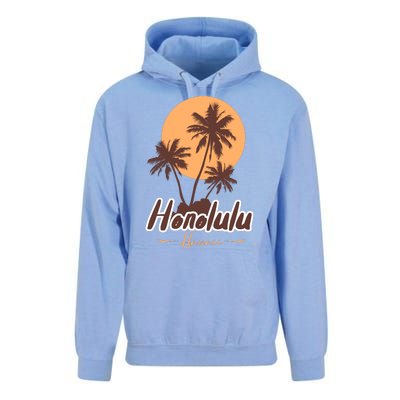 Honolulu Hawaii Sunset Unisex Surf Hoodie