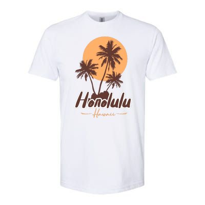 Honolulu Hawaii Sunset Softstyle CVC T-Shirt