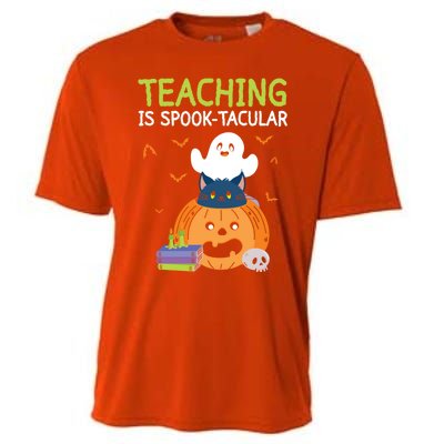 Happy Halloween School Teacher Teaching Trick Or Treat Cool Gift Cooling Performance Crew T-Shirt