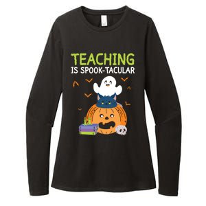 Happy Halloween School Teacher Teaching Trick Or Treat Cool Gift Womens CVC Long Sleeve Shirt