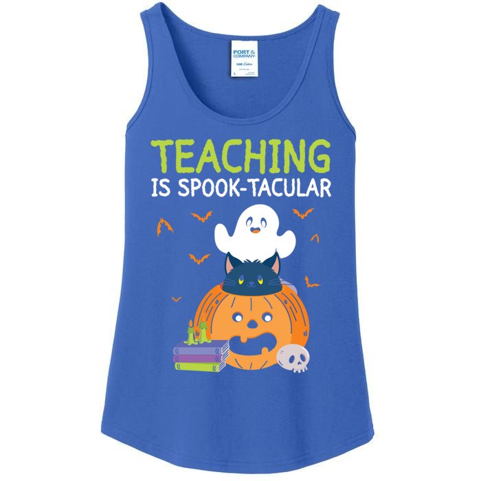 Happy Halloween School Teacher Teaching Trick Or Treat Cool Gift Ladies Essential Tank