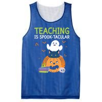 Happy Halloween School Teacher Teaching Trick Or Treat Cool Gift Mesh Reversible Basketball Jersey Tank