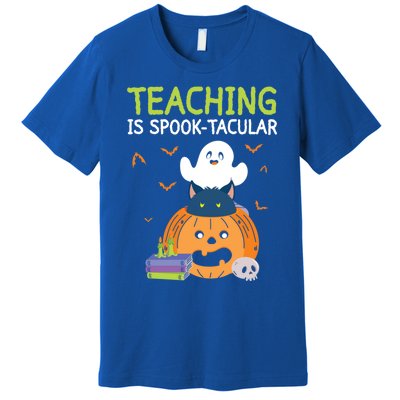 Happy Halloween School Teacher Teaching Trick Or Treat Cool Gift Premium T-Shirt