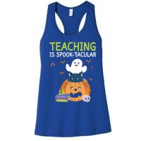 Happy Halloween School Teacher Teaching Trick Or Treat Cool Gift Women's Racerback Tank