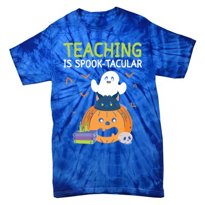 Happy Halloween School Teacher Teaching Trick Or Treat Cool Gift Tie-Dye T-Shirt