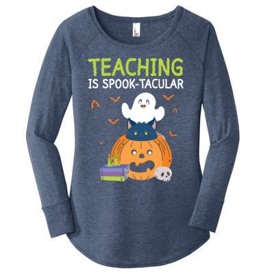 Happy Halloween School Teacher Teaching Trick Or Treat Cool Gift Women's Perfect Tri Tunic Long Sleeve Shirt