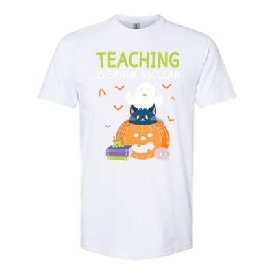 Happy Halloween School Teacher Teaching Trick Or Treat Cool Gift Softstyle CVC T-Shirt