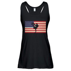 Hip Hop Street Break Dancing Teacher Patriotic American Flag Ladies Essential Flowy Tank