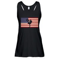 Hip Hop Street Break Dancing Teacher Patriotic American Flag Ladies Essential Flowy Tank