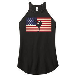 Hip Hop Street Break Dancing Teacher Patriotic American Flag Women's Perfect Tri Rocker Tank