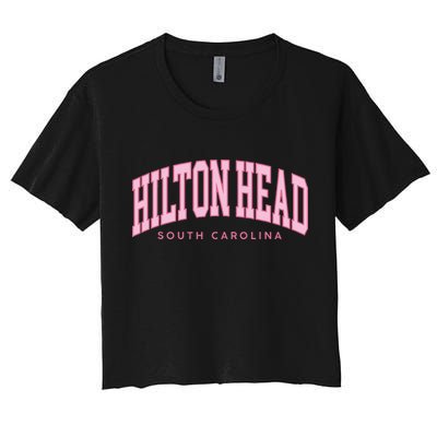 Hilton Head SC South Carolina retro vintage preppy Crop Top