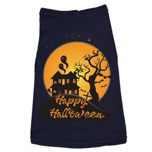 Happy Halloween Spooky Haunted House Doggie Tank