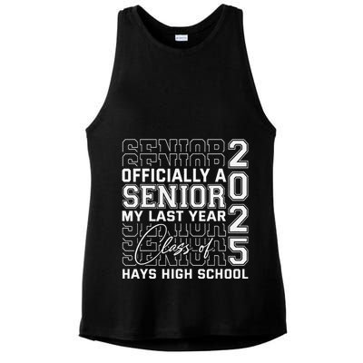 Hays High School A Senior Class Of 2025 Ladies PosiCharge Tri-Blend Wicking Tank