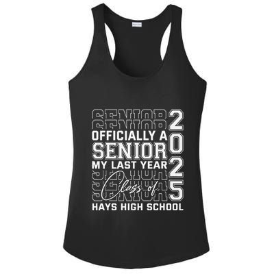 Hays High School A Senior Class Of 2025 Ladies PosiCharge Competitor Racerback Tank