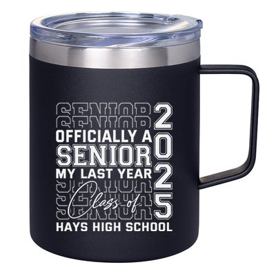 Hays High School A Senior Class Of 2025 12oz Stainless Steel Coffee Mug