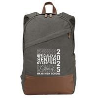 Hays High School A Senior Class Of 2025 Cotton Canvas Backpack