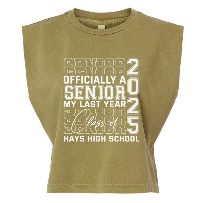 Hays High School A Senior Class Of 2025 Garment-Dyed Women's Muscle Tee