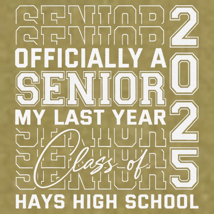 Hays High School A Senior Class Of 2025 Garment-Dyed Women's Muscle Tee