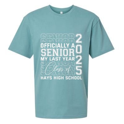 Hays High School A Senior Class Of 2025 Sueded Cloud Jersey T-Shirt