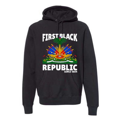 Haiti Heritage Since 1804 Proud Zoe Happy Haitian Flag Day Premium Hoodie