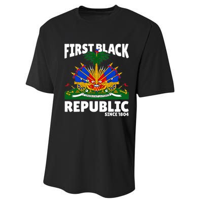 Haiti Heritage Since 1804 Proud Zoe Happy Haitian Flag Day Performance Sprint T-Shirt