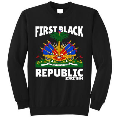 Haiti Heritage Since 1804 Proud Zoe Happy Haitian Flag Day Tall Sweatshirt