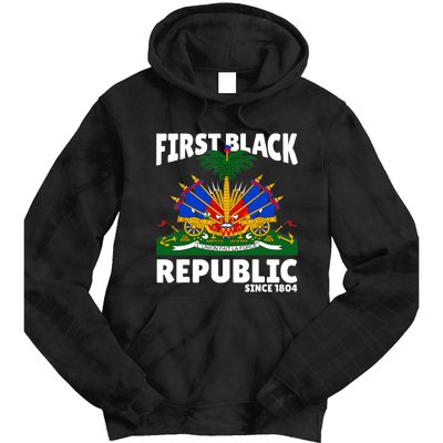 Haiti Heritage Since 1804 Proud Zoe Happy Haitian Flag Day Tie Dye Hoodie