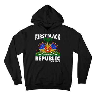 Haiti Heritage Since 1804 Proud Zoe Happy Haitian Flag Day Tall Hoodie