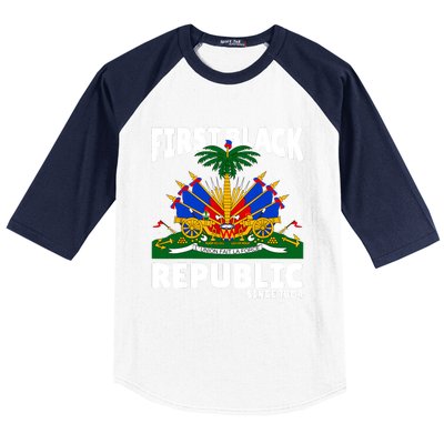 Haiti Heritage Since 1804 Proud Zoe Happy Haitian Flag Day Baseball Sleeve Shirt