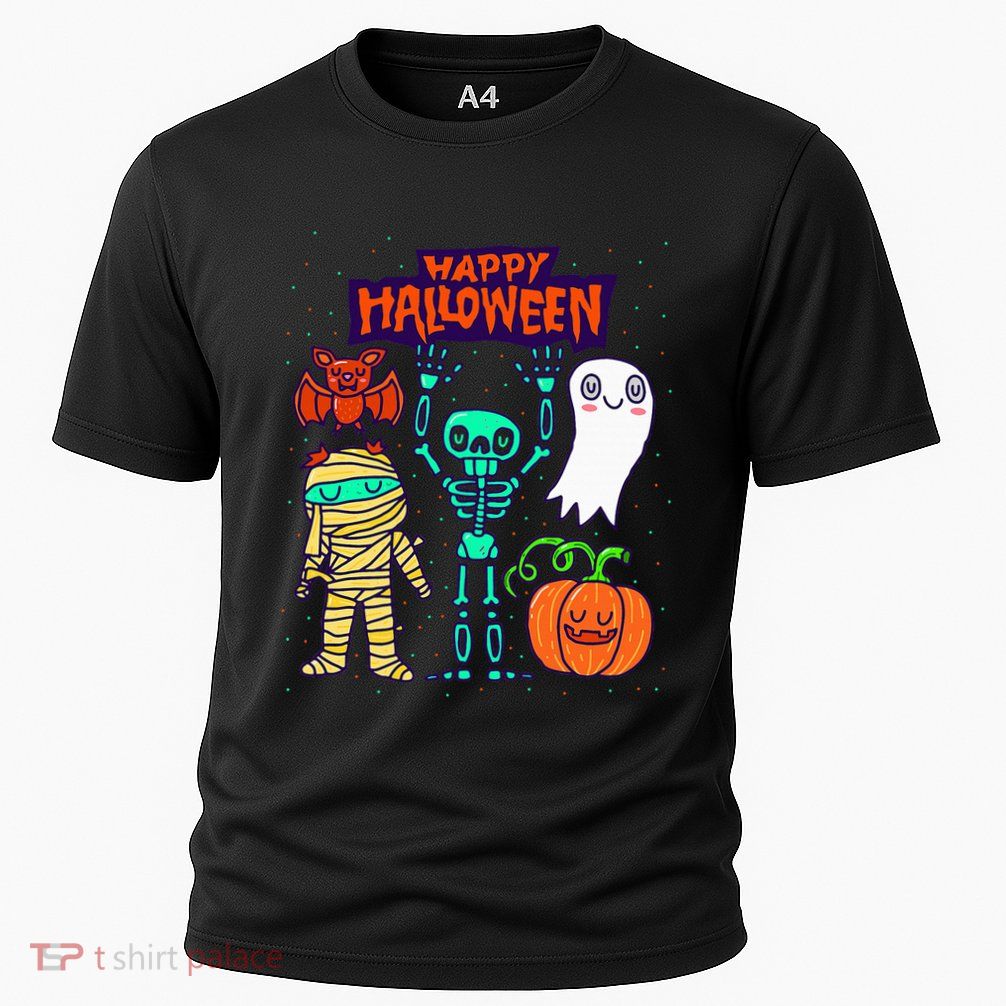 Happy Halloween Skeleton Pumpkin Ghost Cute Performance Shirt