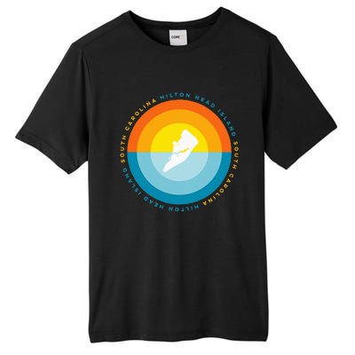 Hilton Head South Carolina Sunset Tall Fusion ChromaSoft Performance T-Shirt