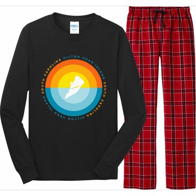 Hilton Head South Carolina Sunset Long Sleeve Pajama Set