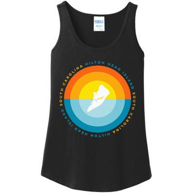 Hilton Head South Carolina Sunset Ladies Essential Tank